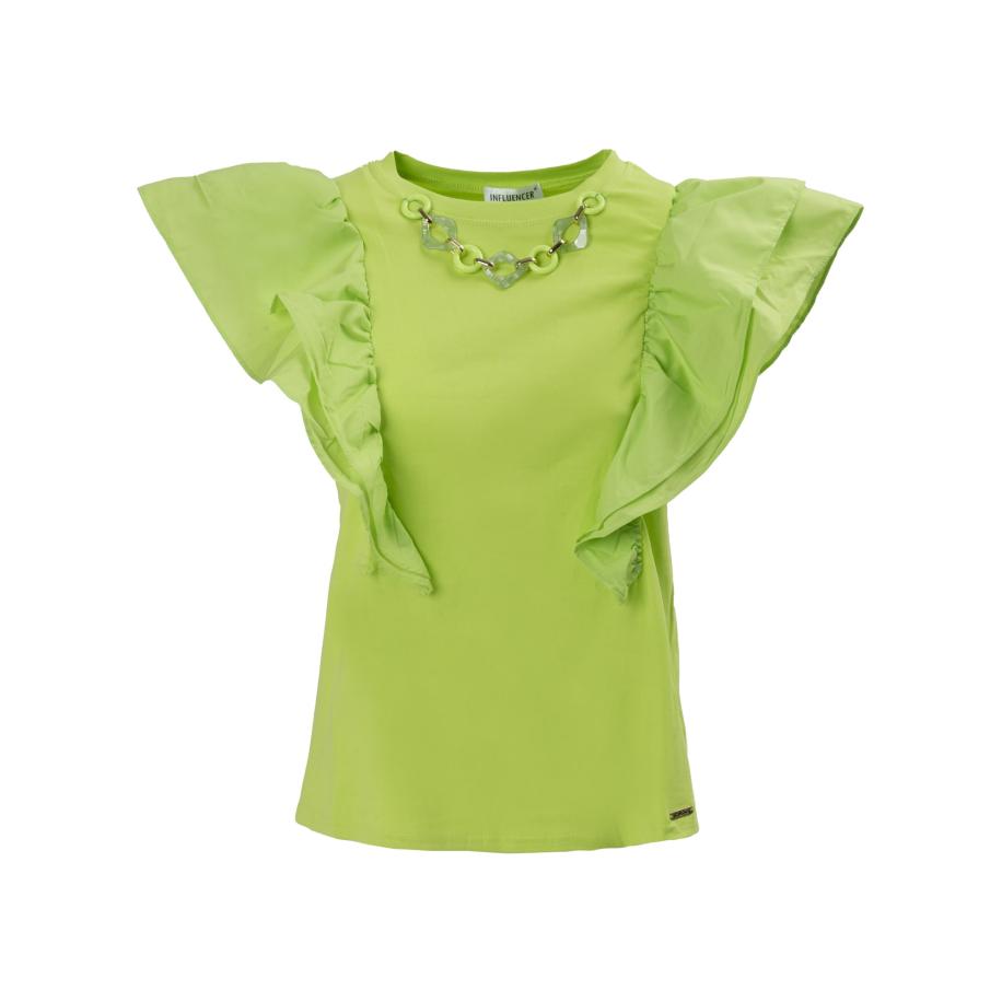 Influencer Top lichtgroen Groen
