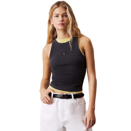 Calvin Klein Washed Woven Label Tank Top