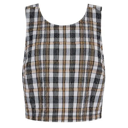 Aligne Aligne Top Ebbanie crème / bruin / zwart