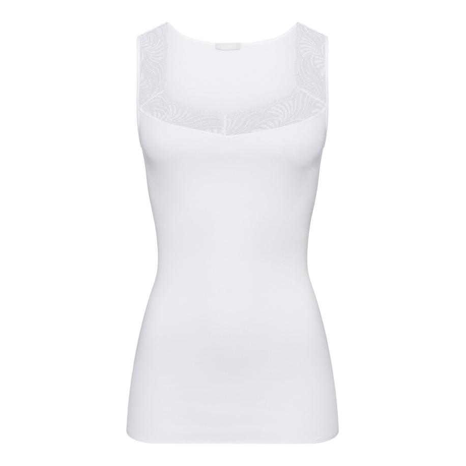 Hanro Hanro Top Cotton Delight wit -