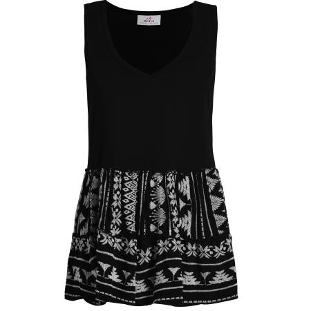 Deha DEHA Blouse beige / zwart