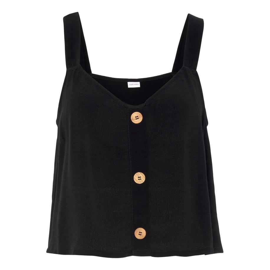 VIVANCE VIVANCE Top cappuccino / zwart -