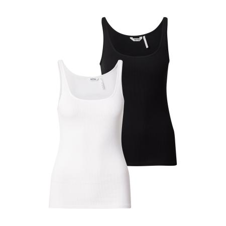 Monki Monki Top zwart / wit