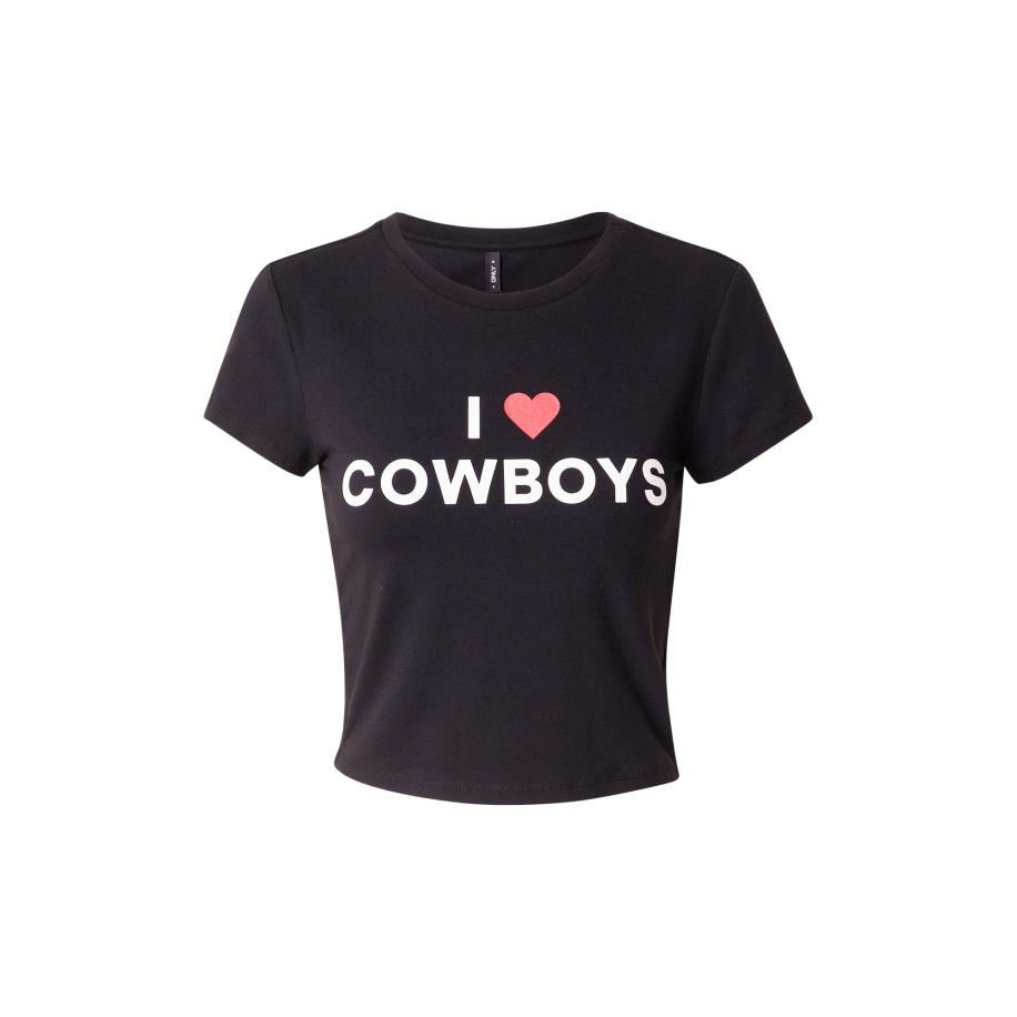 Only ONLY Shirt ONLWINSLET bloedrood / zwart / wit -