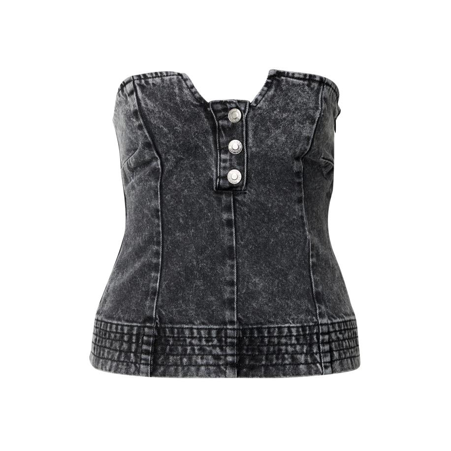 Hosbjerg Hosbjerg Top Leah black denim -