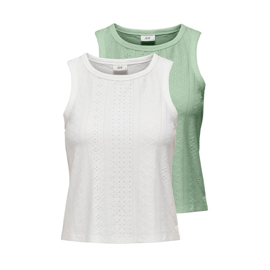 JDY JDY Top JDYCATHINKA lichtgroen / wit -
