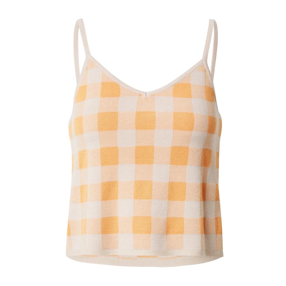 Aware Aware Gebreide top UDELE oranje / wit -