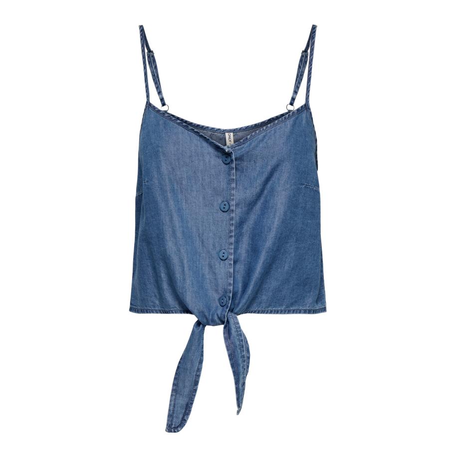 Only ONLY Top ONLBEA blauw denim -