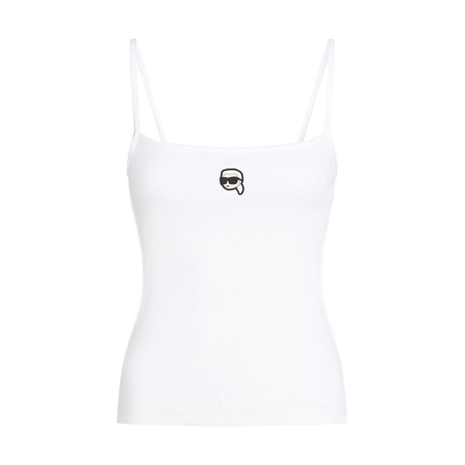 Karl Lagerfeld Karl Lagerfeld Top Ikon crème / zwart / wit -