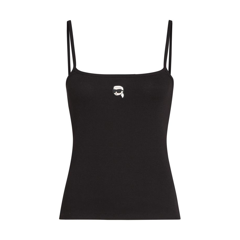 Karl Lagerfeld Karl Lagerfeld Top Ikon crème / zwart / wit -