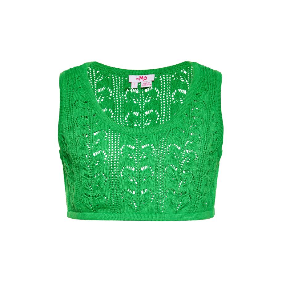 MYMO MYMO Gebreide top grasgroen -