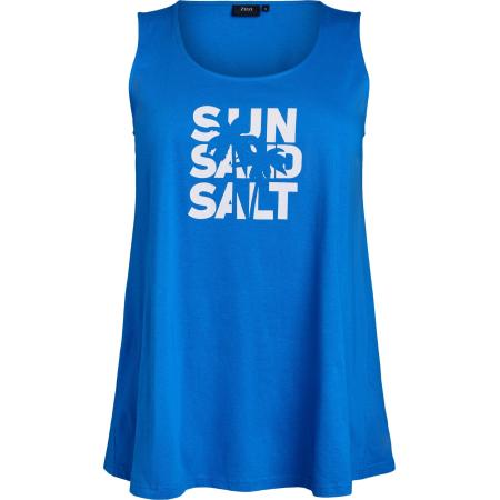 Zizzi Zizzi Top VMY blauw / wit