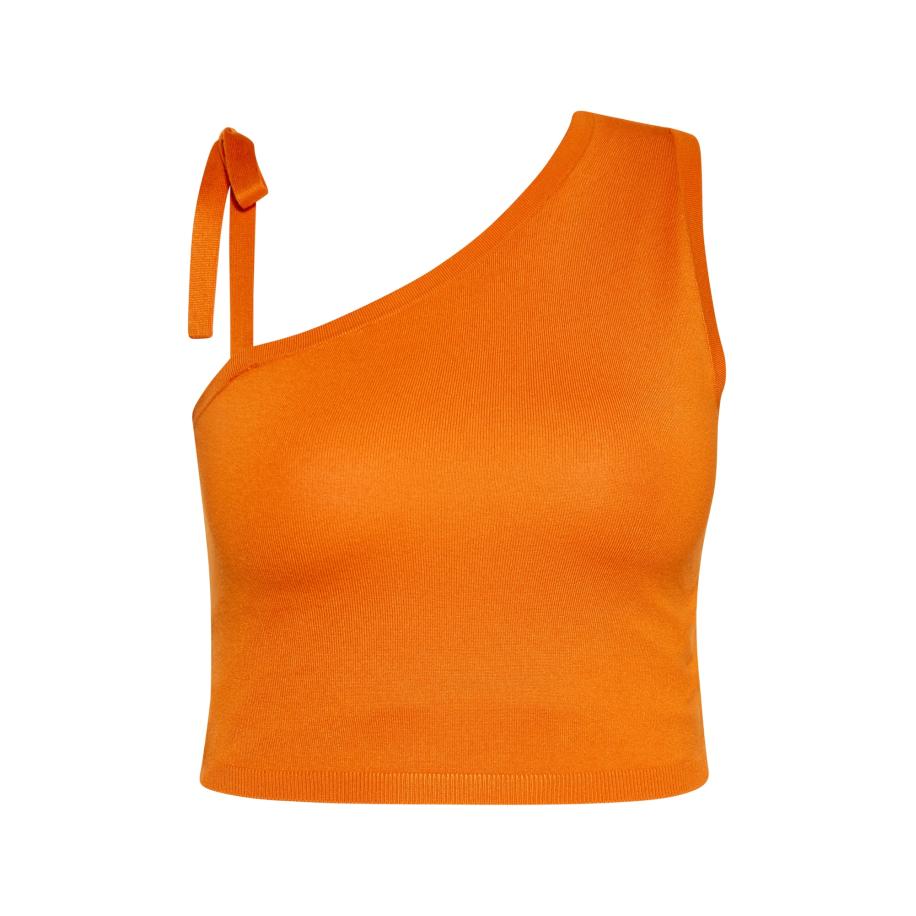 Faina faina Gebreide top oranje -