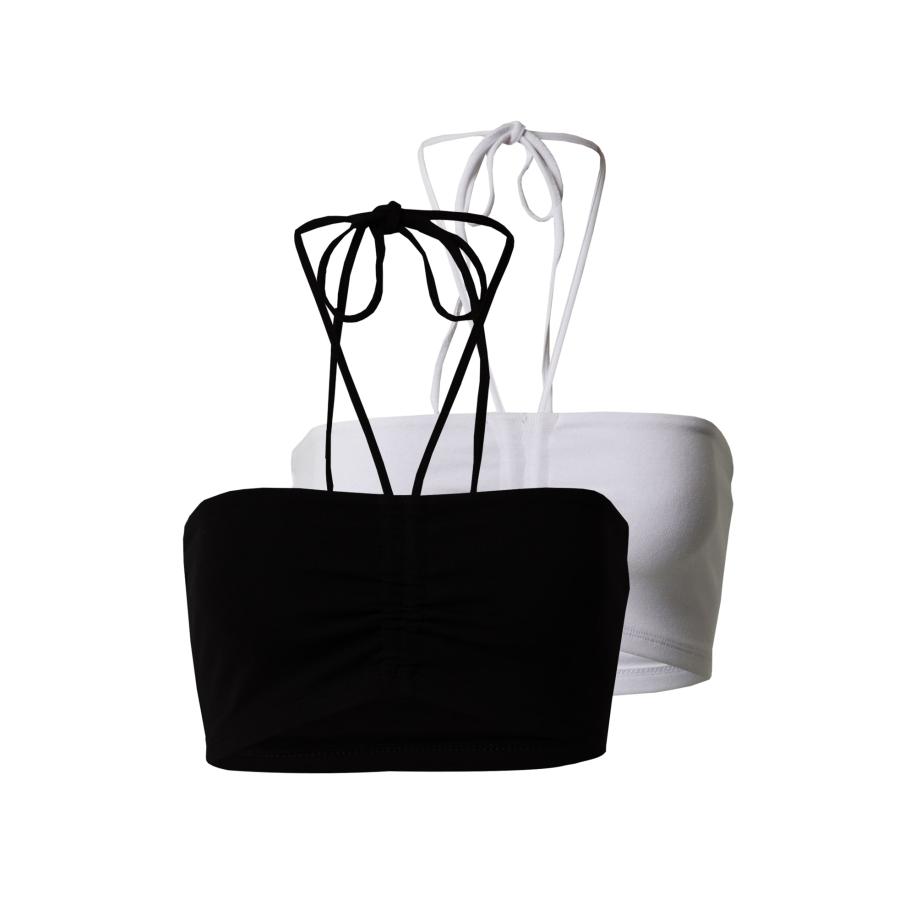 Gina Tricot Gina Tricot Top Aronia zwart / wit -