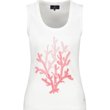 Monari monari Top pink / rosa / wit