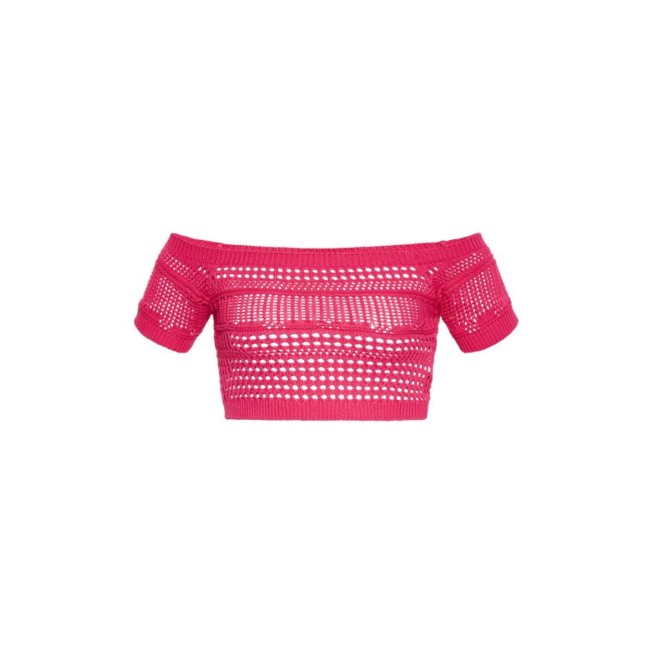 MYMO MYMO Gebreide top pink -
