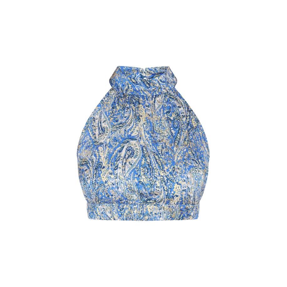 ebeeza ebeeza Top lichtbeige / blauw / donkerblauw / goud -