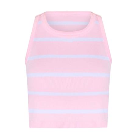 No Matter What Top lichtroze / wit