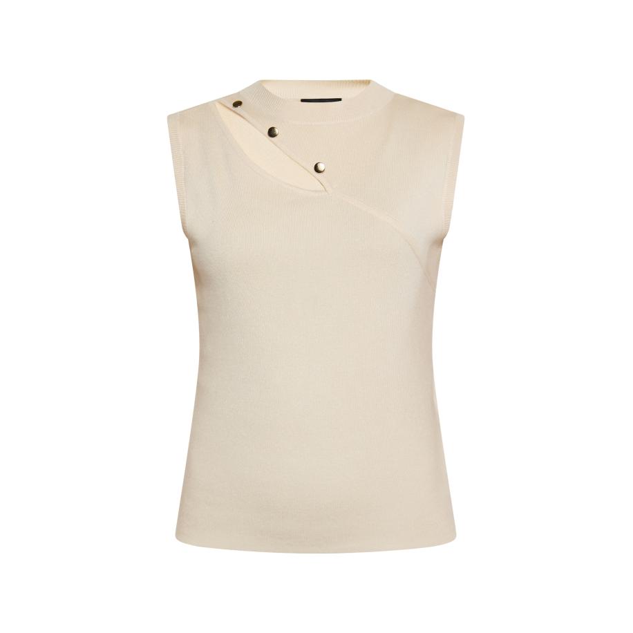 NAEMI NAEMI Gebreide top beige -