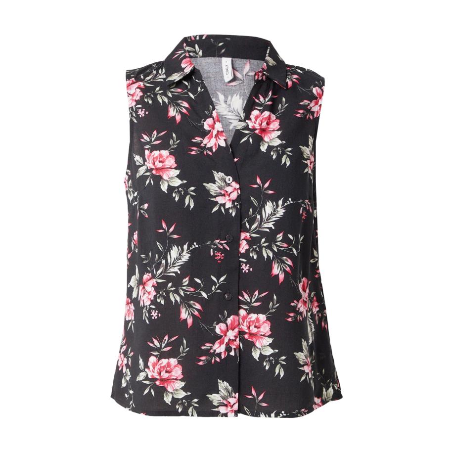 Only ONLY Blouse ONLNOVA lichtgroen / rood / zwart -