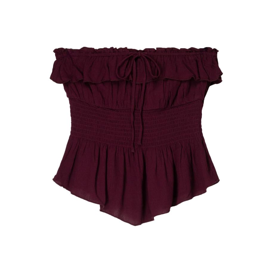 Bershka Bershka Top wijnrood -