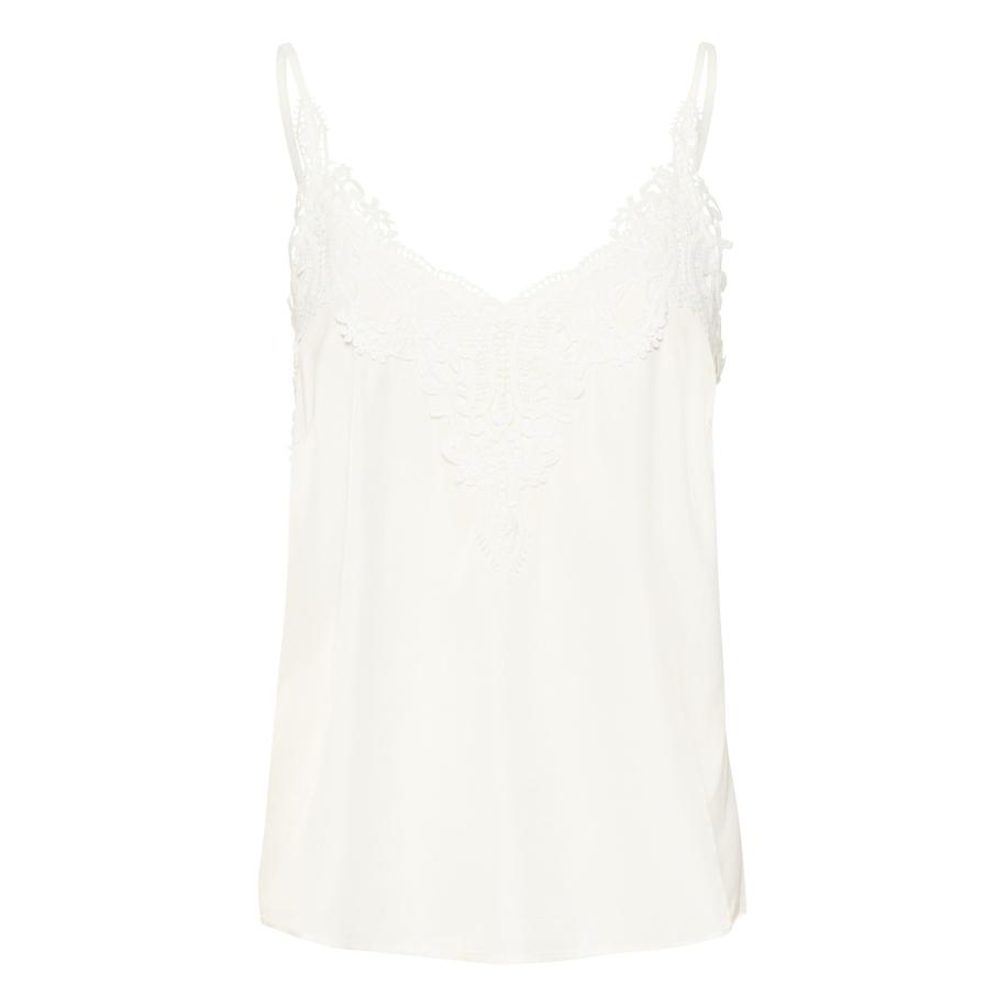 Cream Cream Top Anna wit -