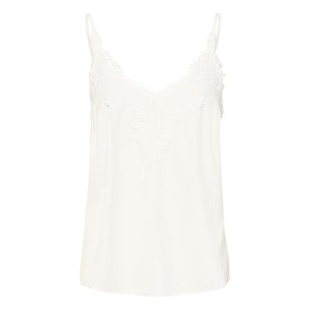 Cream Cream Top Anna wit