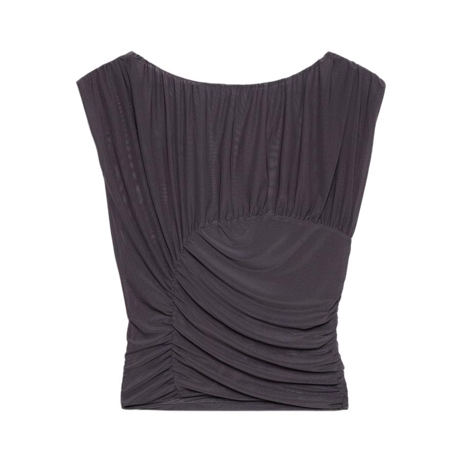 No Matter What Blouse antraciet Grijs