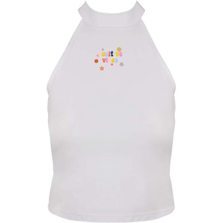 Days Beyond Top lichtblauw / geel / watermeloen rood / wit