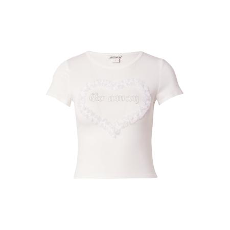 Monki Monki Shirt grijs / wit