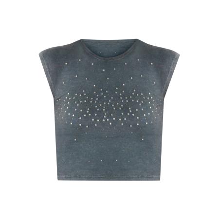 No Matter What Top antraciet