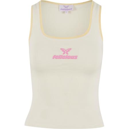Felicious Top ivoor / geel / pink