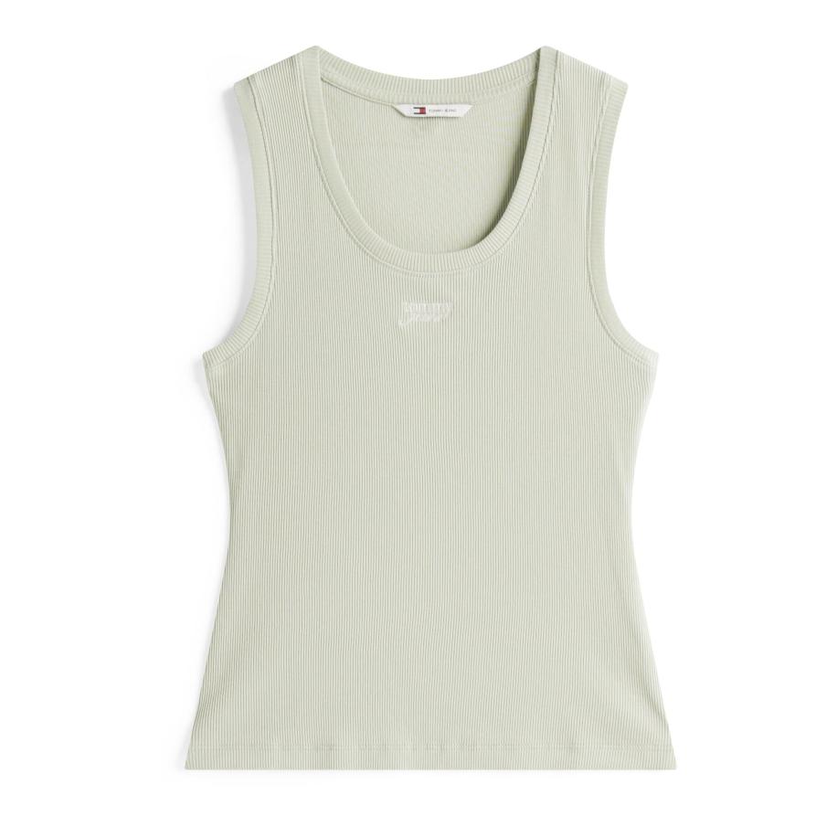Tommy Jeans Top pastelgroen Groen