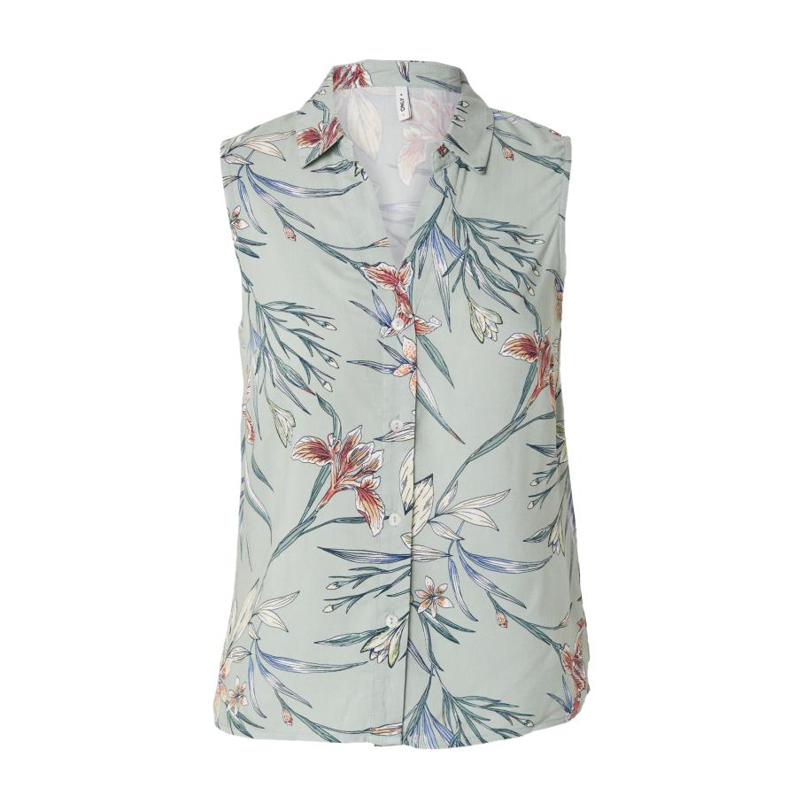 Only ONLY Blouse ONLNOVA smaragd / pastelgroen / abrikoos / zwart -