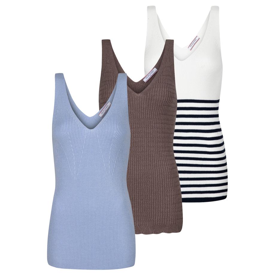 Felix Hardy Felix Hardy Top navy / lichtblauw / chocoladebruin / wit -