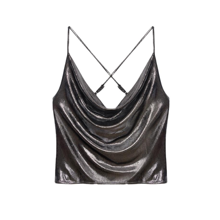 No Matter What Top zilver Zilver