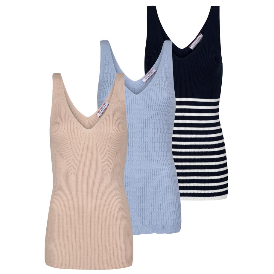 Felix Hardy Felix Hardy Top beige / lichtblauw / zwart / wit -