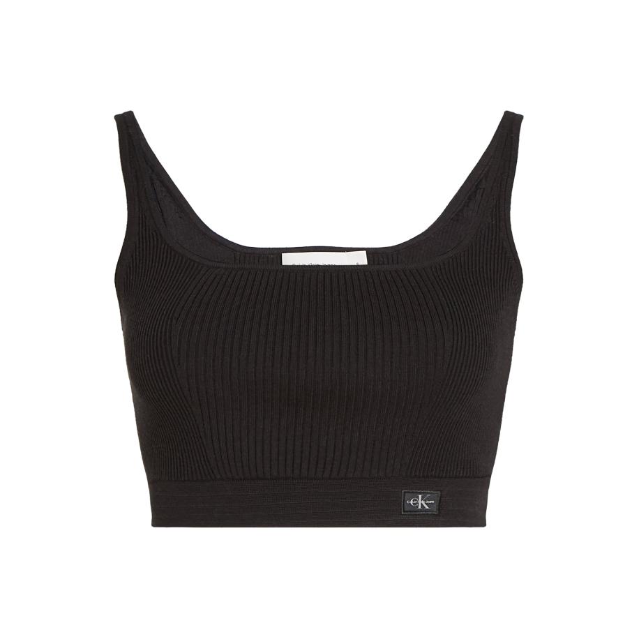 Calvin Klein Calvin Klein Jeans Gebreide top zwart -