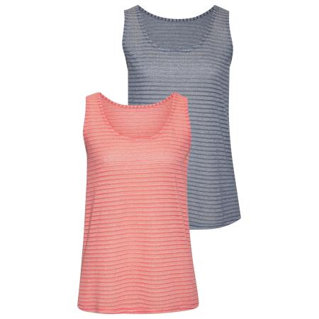 VIVANCE VIVANCE Top duifblauw / abrikoos