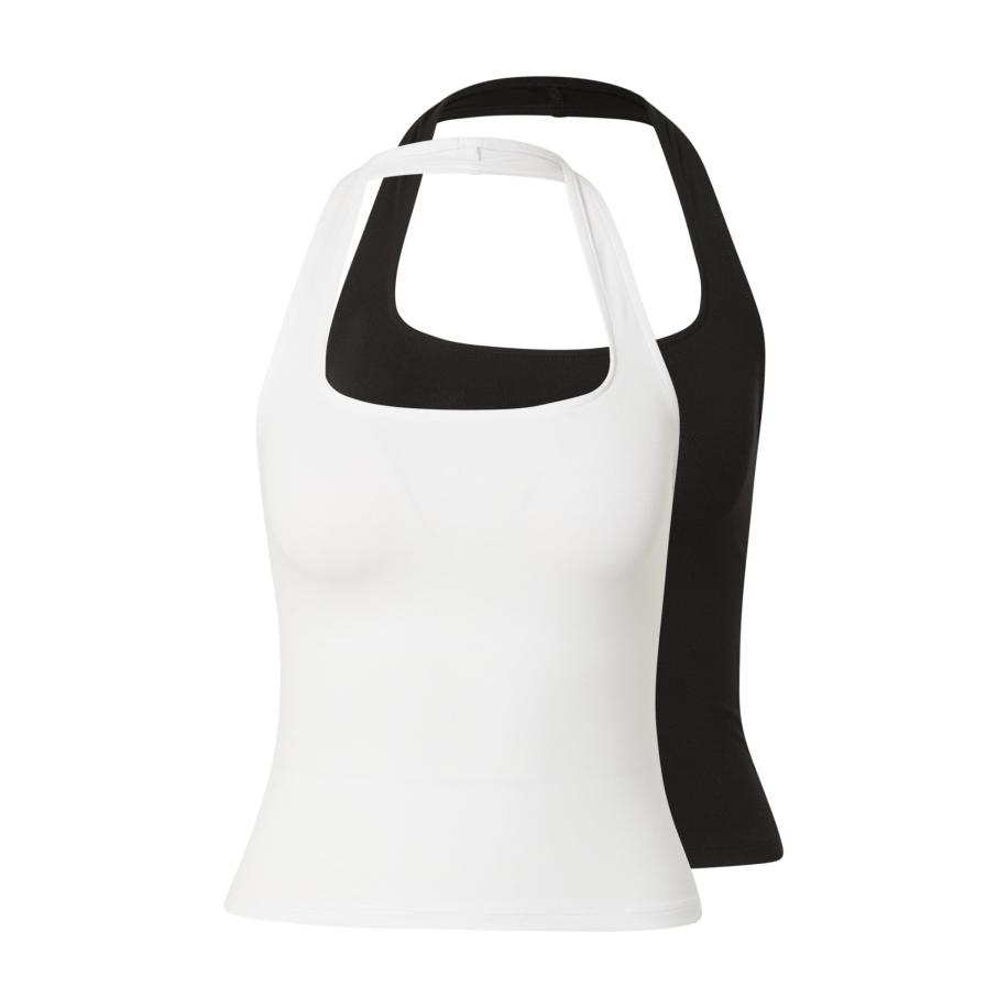 Weekday WEEKDAY Top Paula zwart / wit -