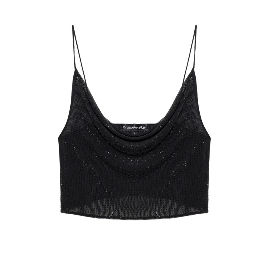 No Matter What Top zwart Zwart