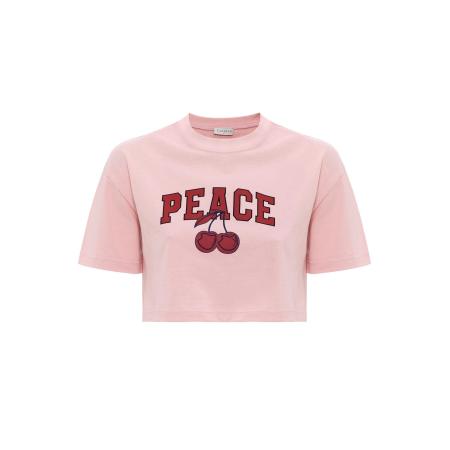 Cortera Cortera Top Katia oudroze / donkerrood / zwart