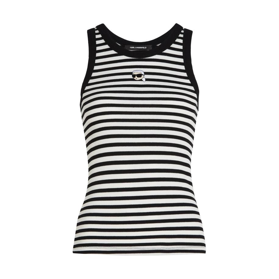 Karl Lagerfeld Karl Lagerfeld Top Ikon zwart / wit -