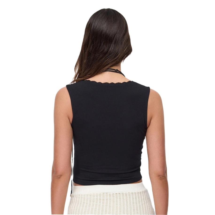 No Matter What Top zwart Zwart