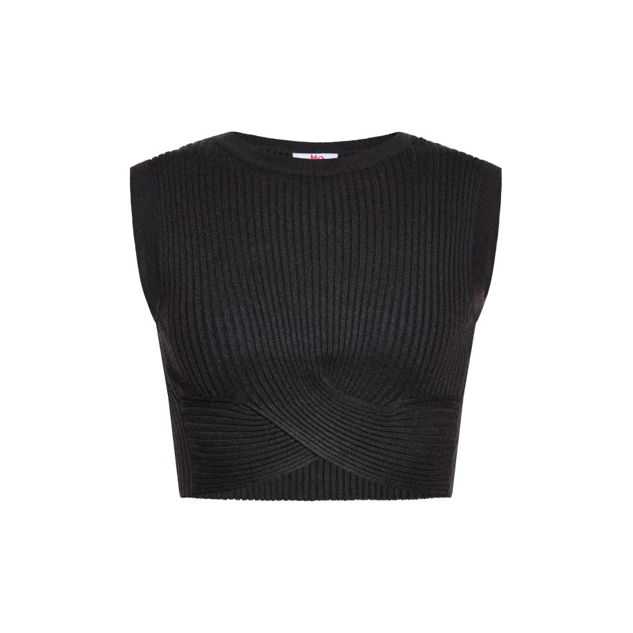 MYMO MYMO Gebreide top zwart -