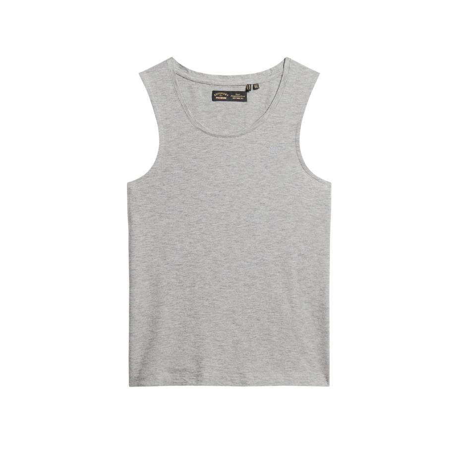 Superdry Top stone grey Grijs