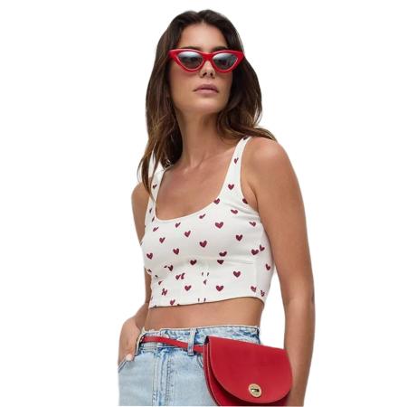 No Matter What No Matter What Top donkerrood / wit