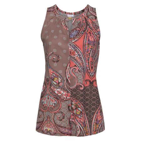 Lascana LASCANA Top bruin / kastanjebruin / donkeroranje