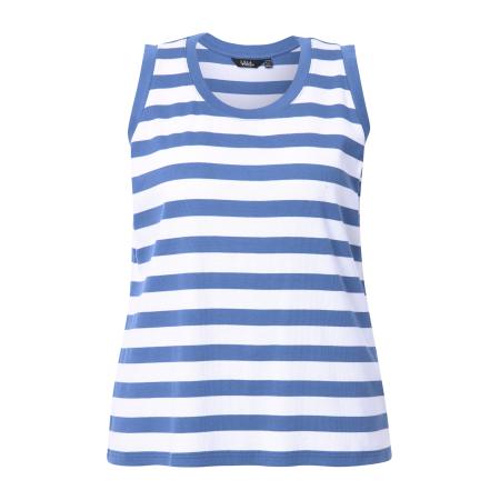 Ulla Popken Ulla Popken Top blauw / wit