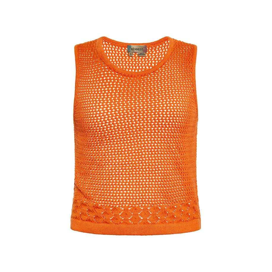 ebeeza ebeeza Gebreide top oranje -